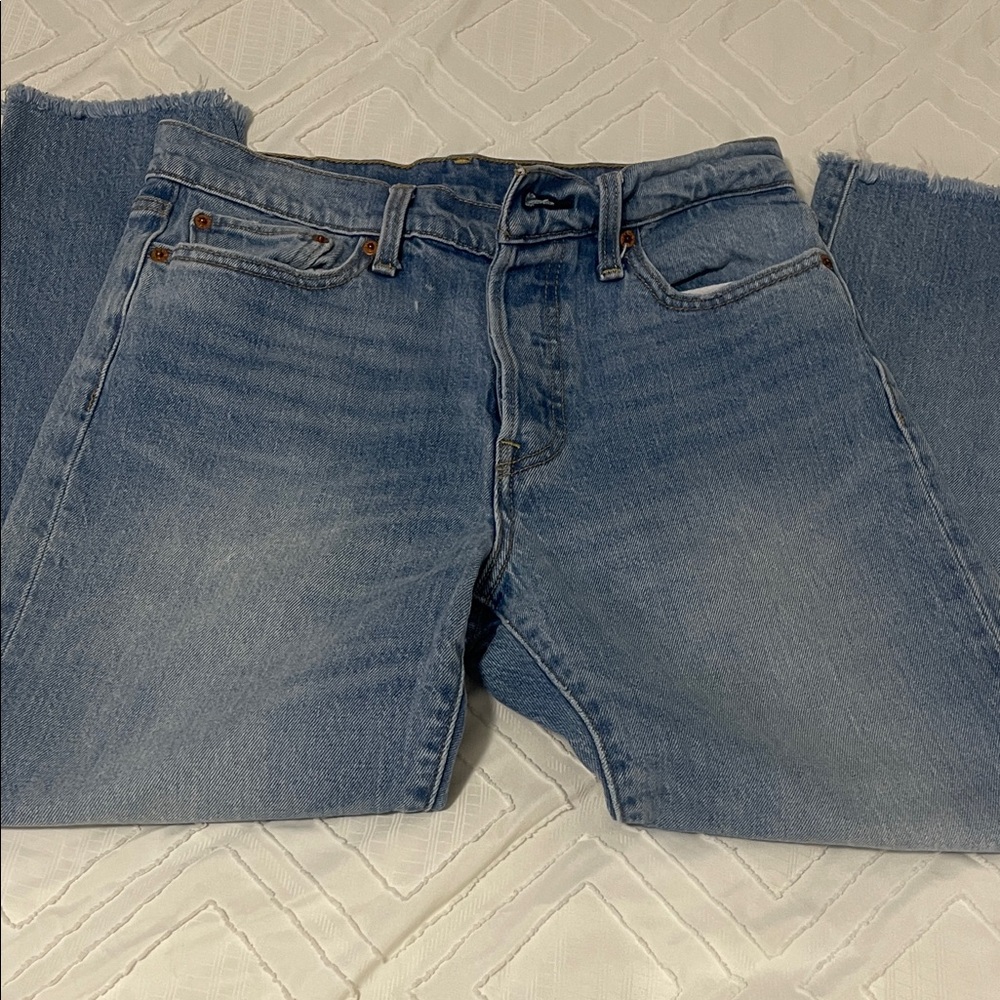Levi's Sky Blue Ankle Jeans